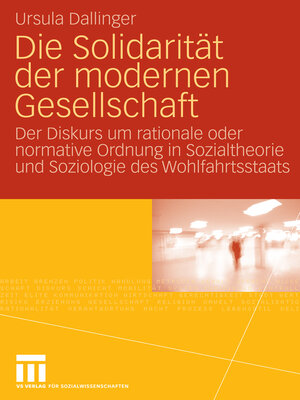 cover image of Die Solidarität der modernen Gesellschaft